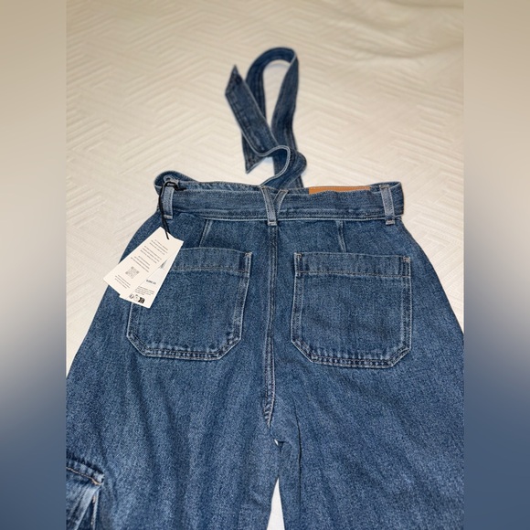 7  FOR ALL MANKIND  Denim Tie-Waist Cargo Palazzo Jeans  SIZE: 24 - Picture 12 of 12
